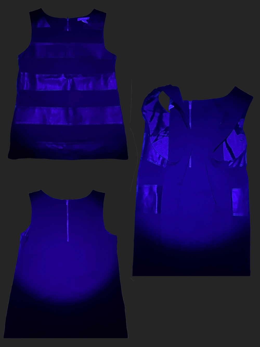 Faux Leather Stripe Ponte Shell Top - Picture 14 of 16